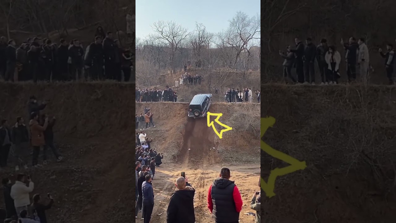 Toyota goes up big hill and fails! #short #crash #fails