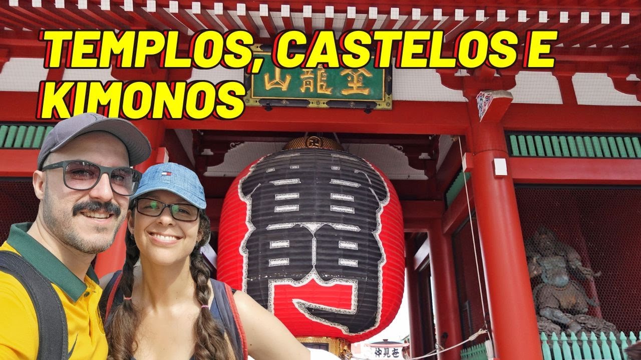 PELA PARTE ANTIGA DE TÓQUIO NO JAPÃO 🇯🇵 | TEMPLO DE ASAKUSA E JARDINS DO PALÁCIO IMPERIAL