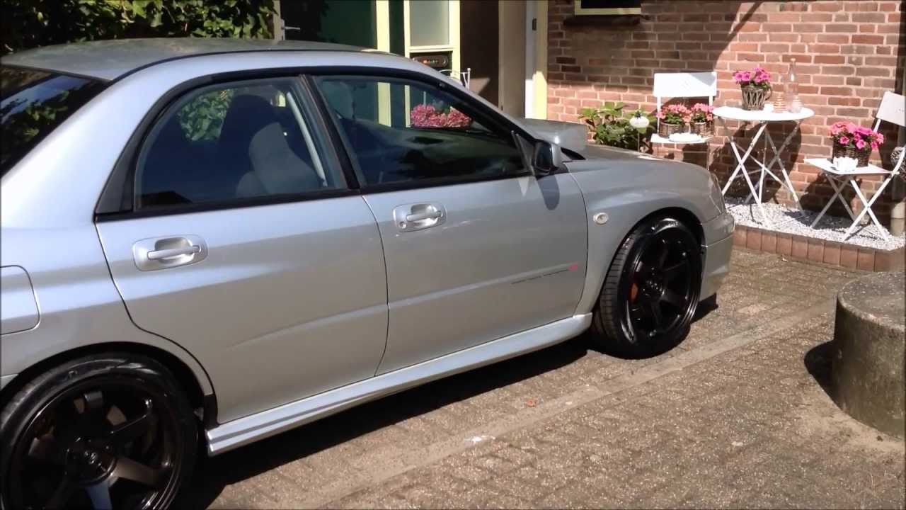 Rota Grid 18 inch 9.5 et 38 in gunmetallic on my wrx sti.wmv