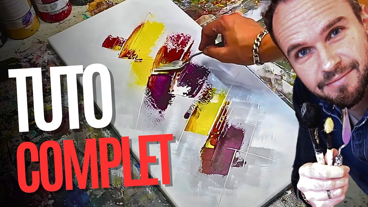 Votre première peinture acrylique : Initiation peinture abstraite.
