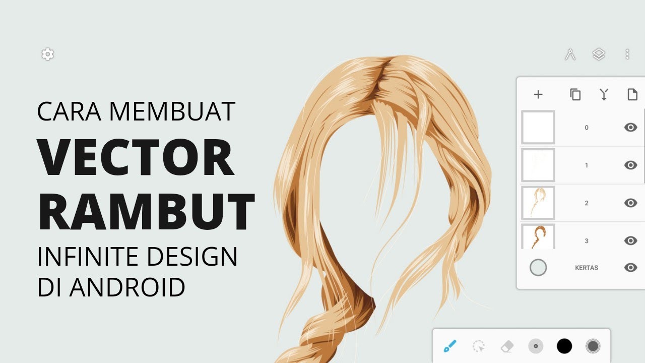Cara Membuat Vector Rambut Dengan Aplikasi Infinite Design di Android