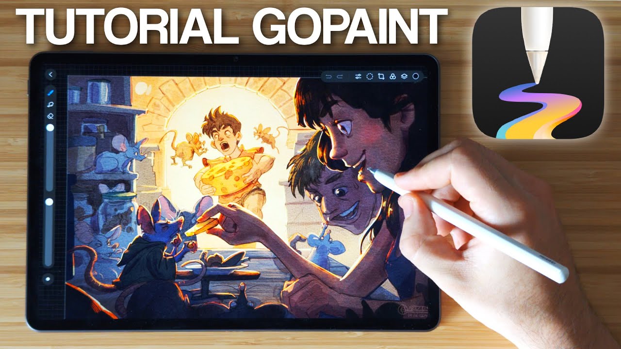 ¡Gopaint el Procreate de Huawei! Tutorial Proceso Ilustración con la Matepad 11.5 S