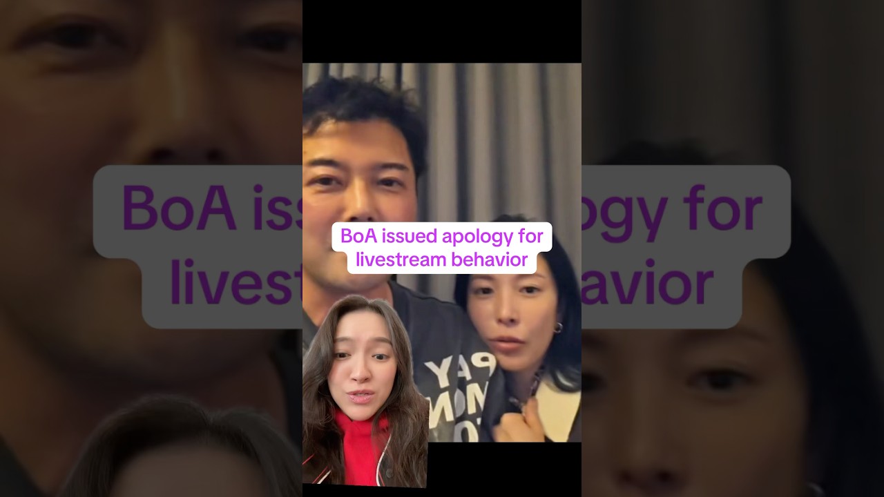 BoA apologizes for livestream behavior #boa #junhyunmoo #parknarae #kpop #kpopnews #smentertaiment