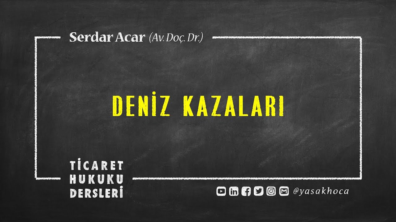 DS-6.1: MÜŞTEREK AVARYA [Deniz Ticaret ve Sigorta Hukuku]