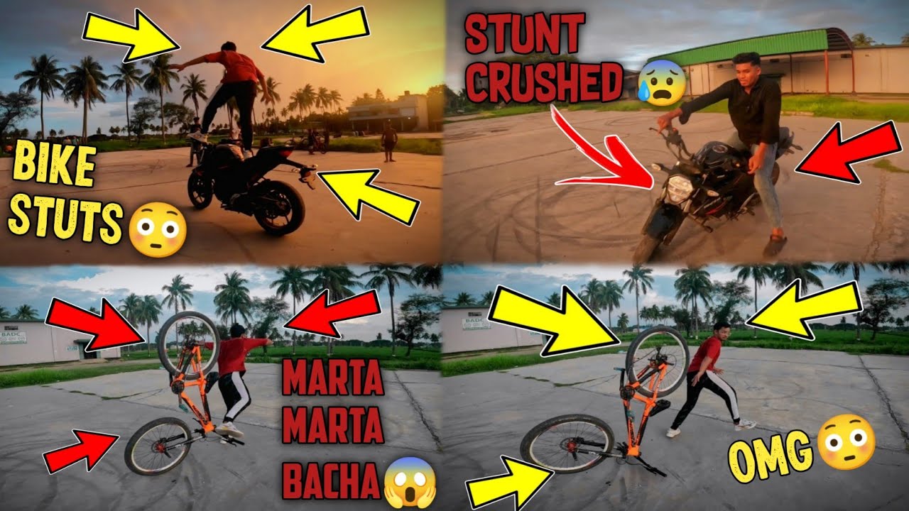 MARTA MARTA BACHA😱| STUNT CRUSHED😰| BIKE STUNTS OMG😳| #stuntriding #stuntriding #sifatadnan