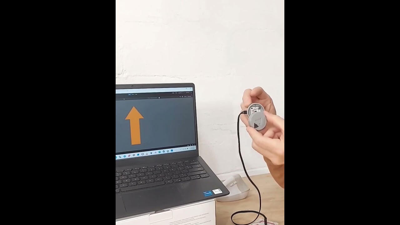 AS5600 magnetic absolute encoder with knob #robotics #engineering #electronics #unity3d #arduino