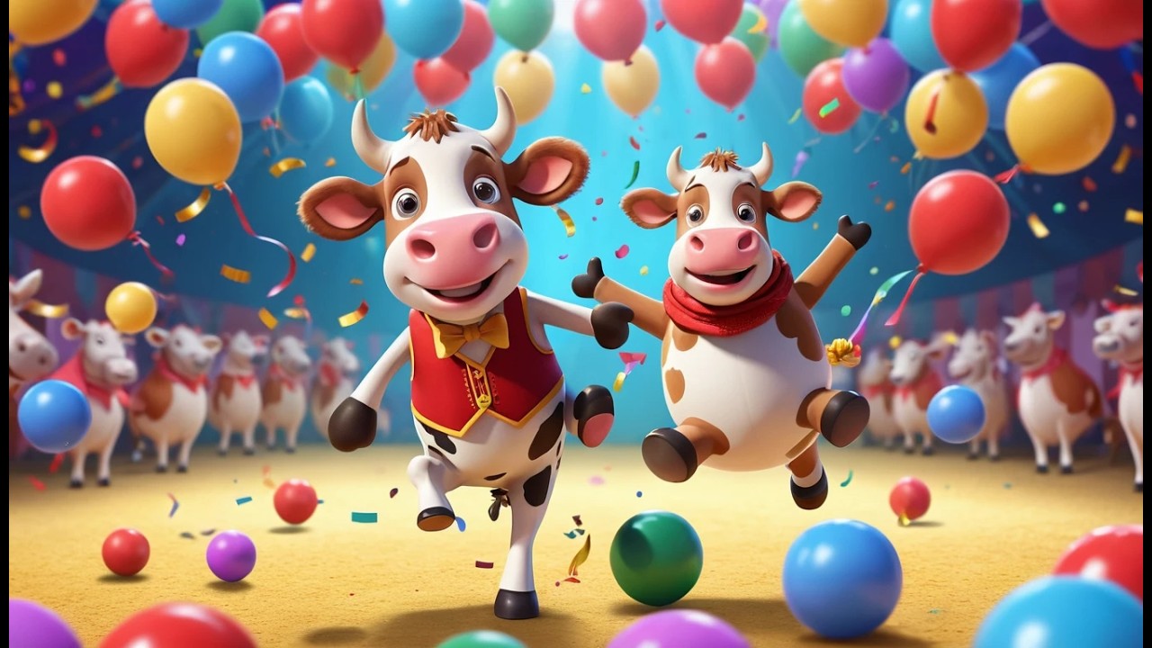 Cow Joins the Circus 🐮🎪 | Funny Animal Performance & Circus Song for Kids