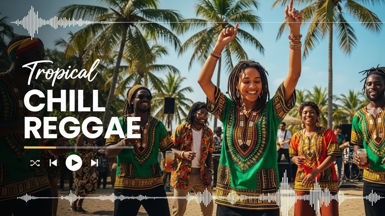 Nonstop Reggae Live – Laid Back Island Music for Stress Relief and Positivity