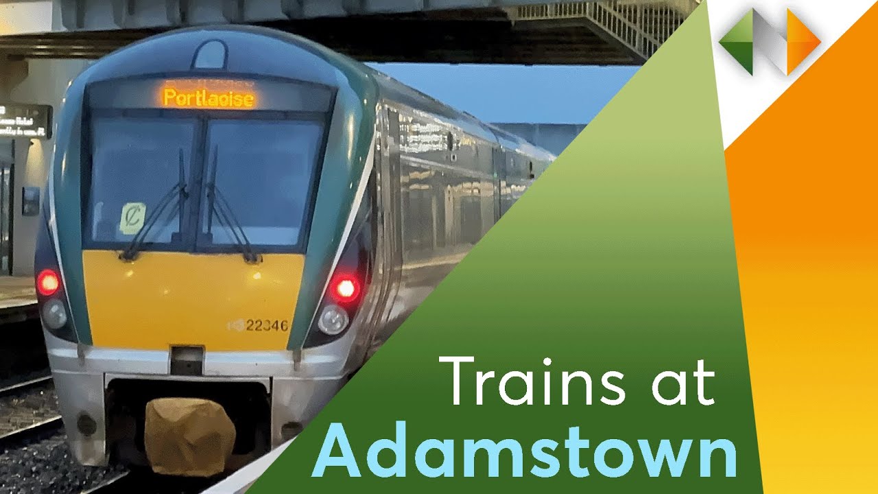 Winter Evening Trains at Adamstown, Co. Dublin