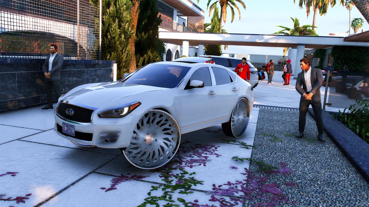 PARTY AT THE NEW CRIB & NEW Q70! GTA 5 REAL STREET HUSTLER DAY 34