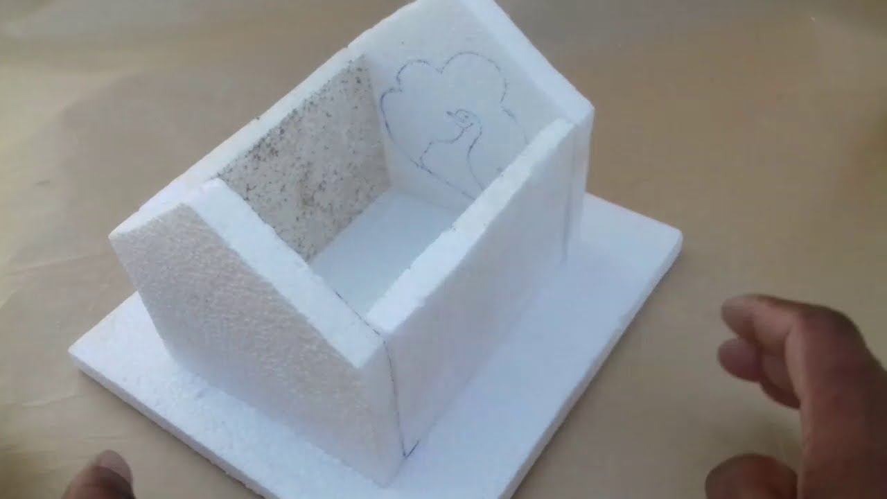 How to make Thermocol house simple easy step by step