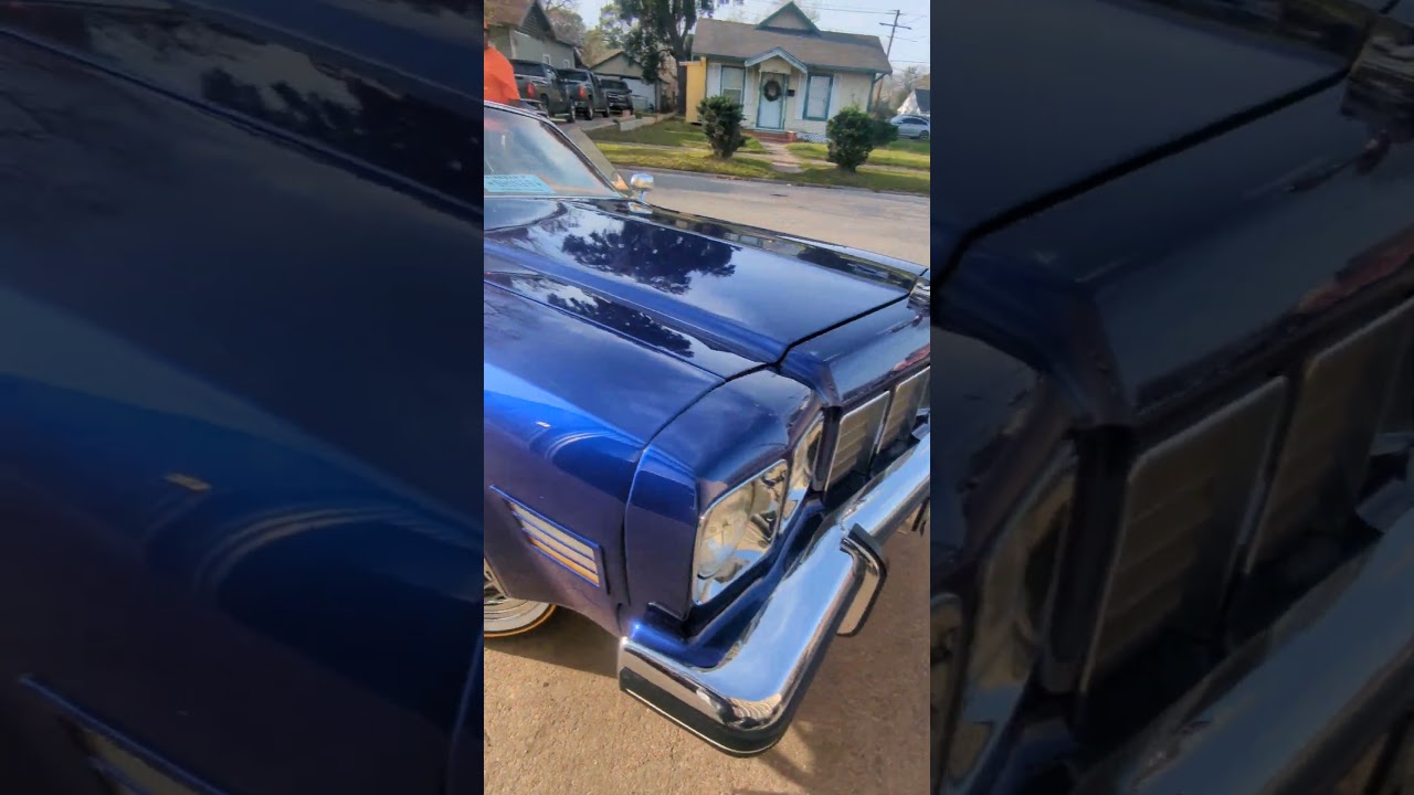 Kandy Blue Slab Delta 88 on swangas. Trunk beating. 