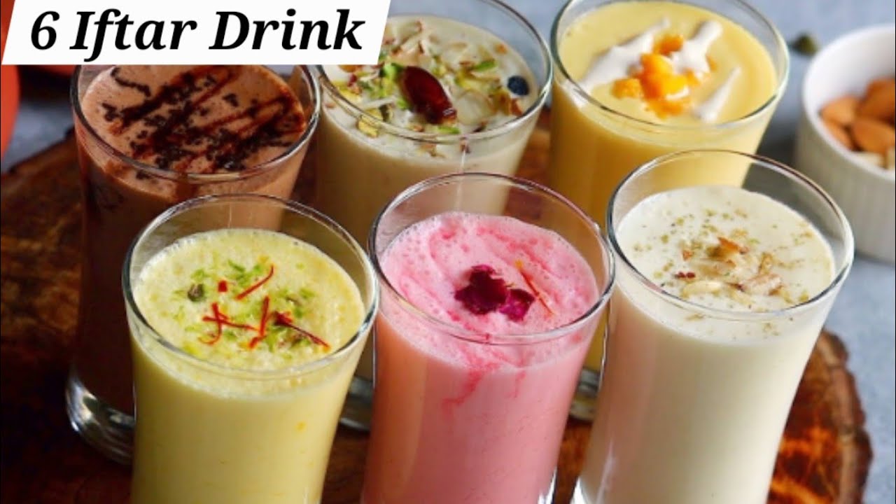 6 Easy Iftar Drink Recipes in just 1 min | Ramadan special Quick and easy Recipe 
