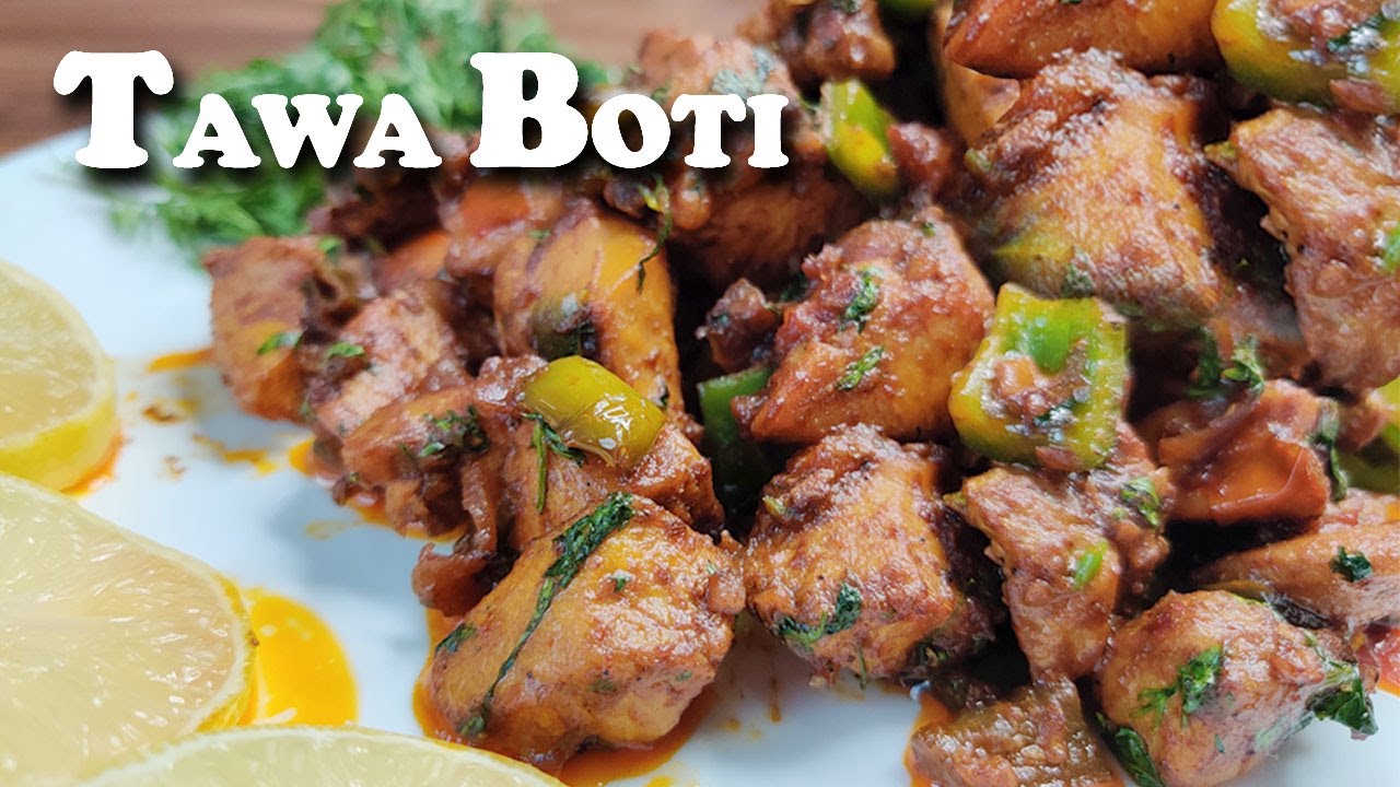 Chicken Tawa Boti Recipe || How To Make Chicken Chinese Tawa Boti || Saba's Food Express