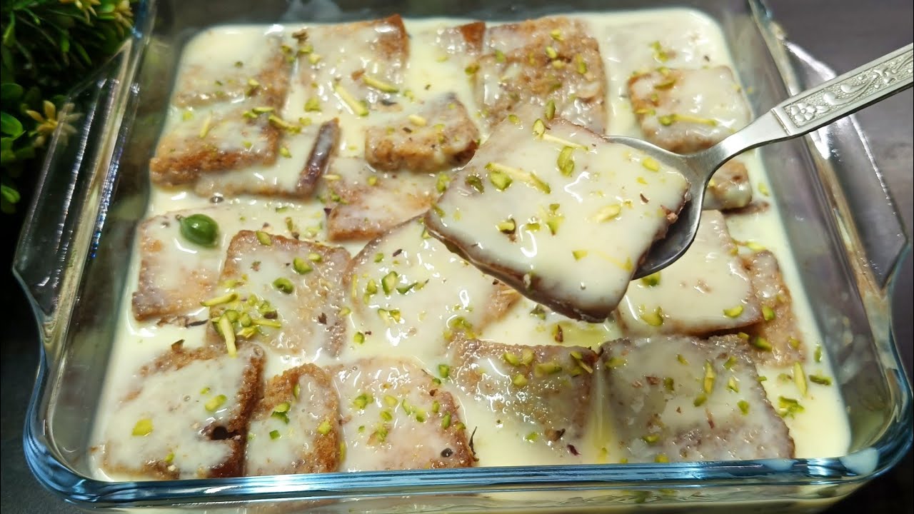 Eid special dessert recipe/bread custard recipe/Eid  dessert