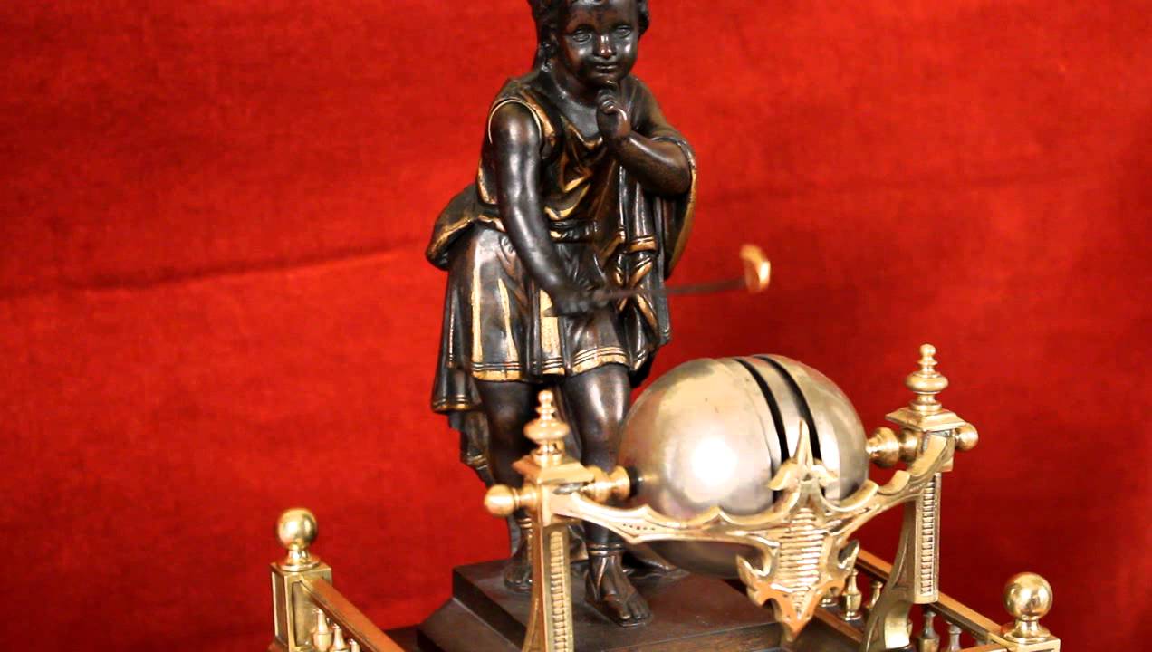 A very rare wizard automata Westminster chiming clock