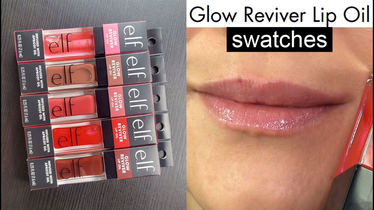 elf REVIVER LIP OILS // Lip Swatches & Review