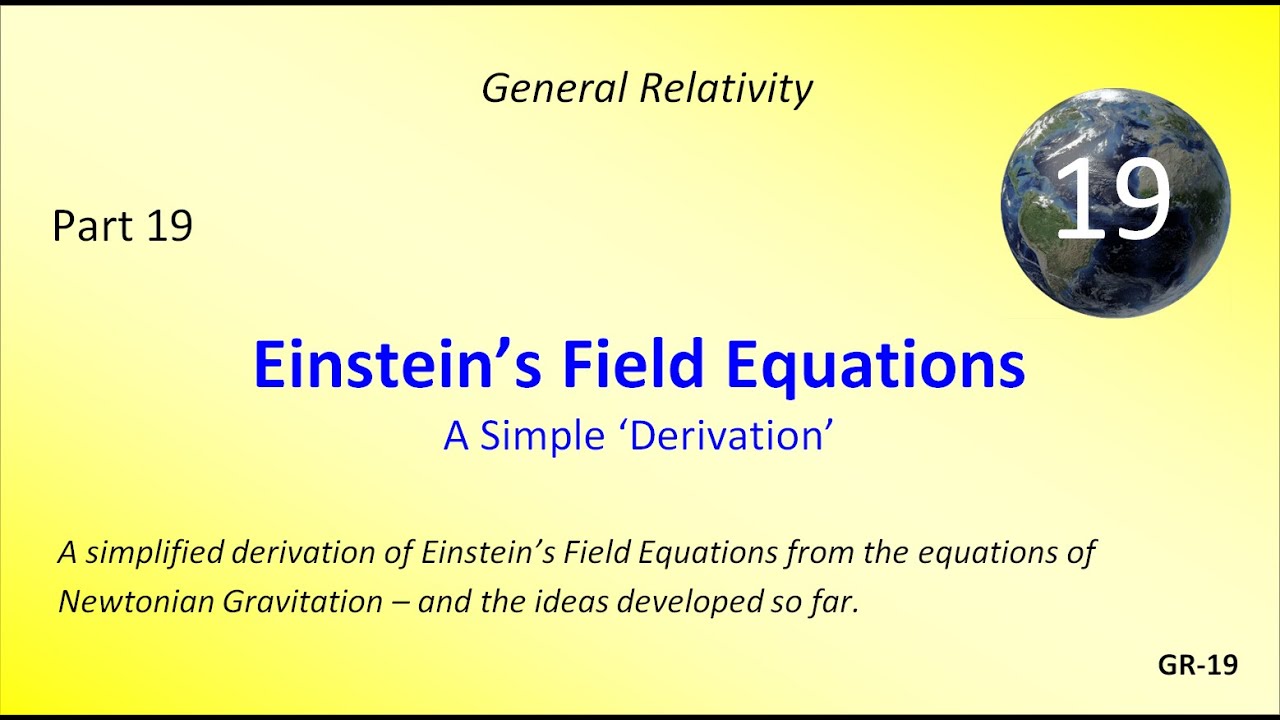 Einstein's Field Equations – A Simple Derivation