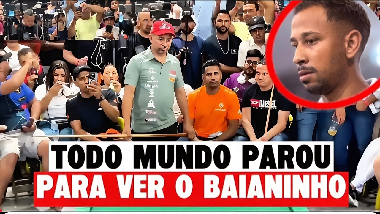 O MELHOR JOGO DE BOLINHO DE 2025 ! FEZ O SAL&Atilde;O PARAR PRA ASSISTIR #sinuca #sinucaaovivo 