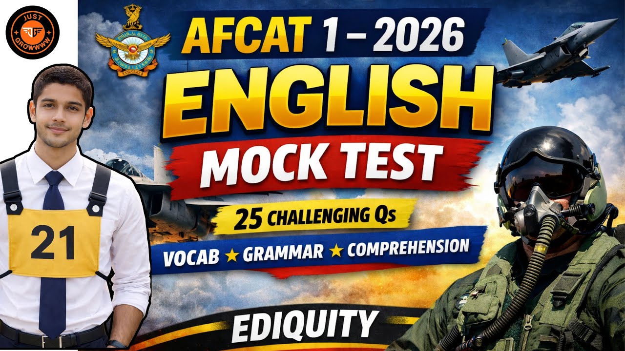 AFCAT 1 2026 English Mock Test 🔥 | Crack in First Attempt