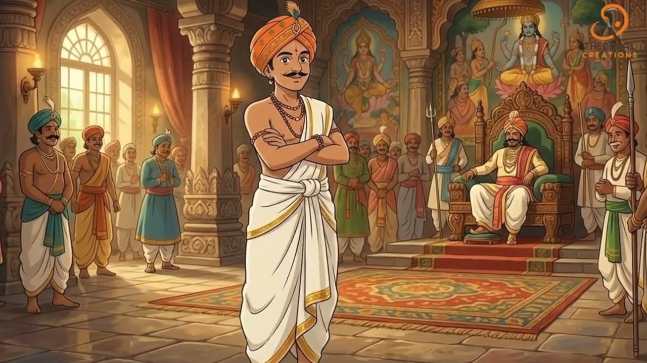 Tenali Raman Clever Answer Story | தெனாலிராமன் காகங்கள் கதை 🐦 | Tamil Moral Story