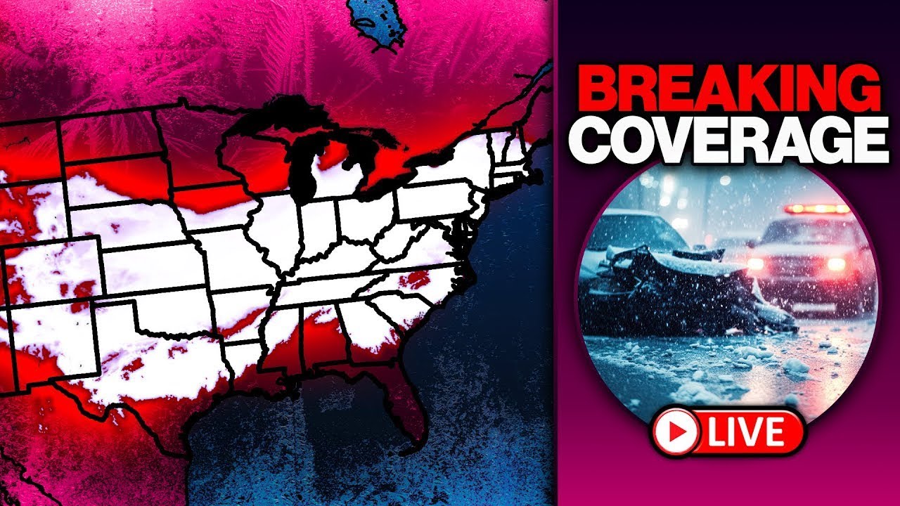 🔴NOW: MAJOR Winter Storm Coverage - HISTORIC Snow and Ice Impacts! - With LIVE Storm Chasers