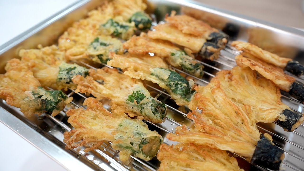 가성비 반찬, 야식, 안주로 딱!  팽이버섯 1000원으로 즐기기