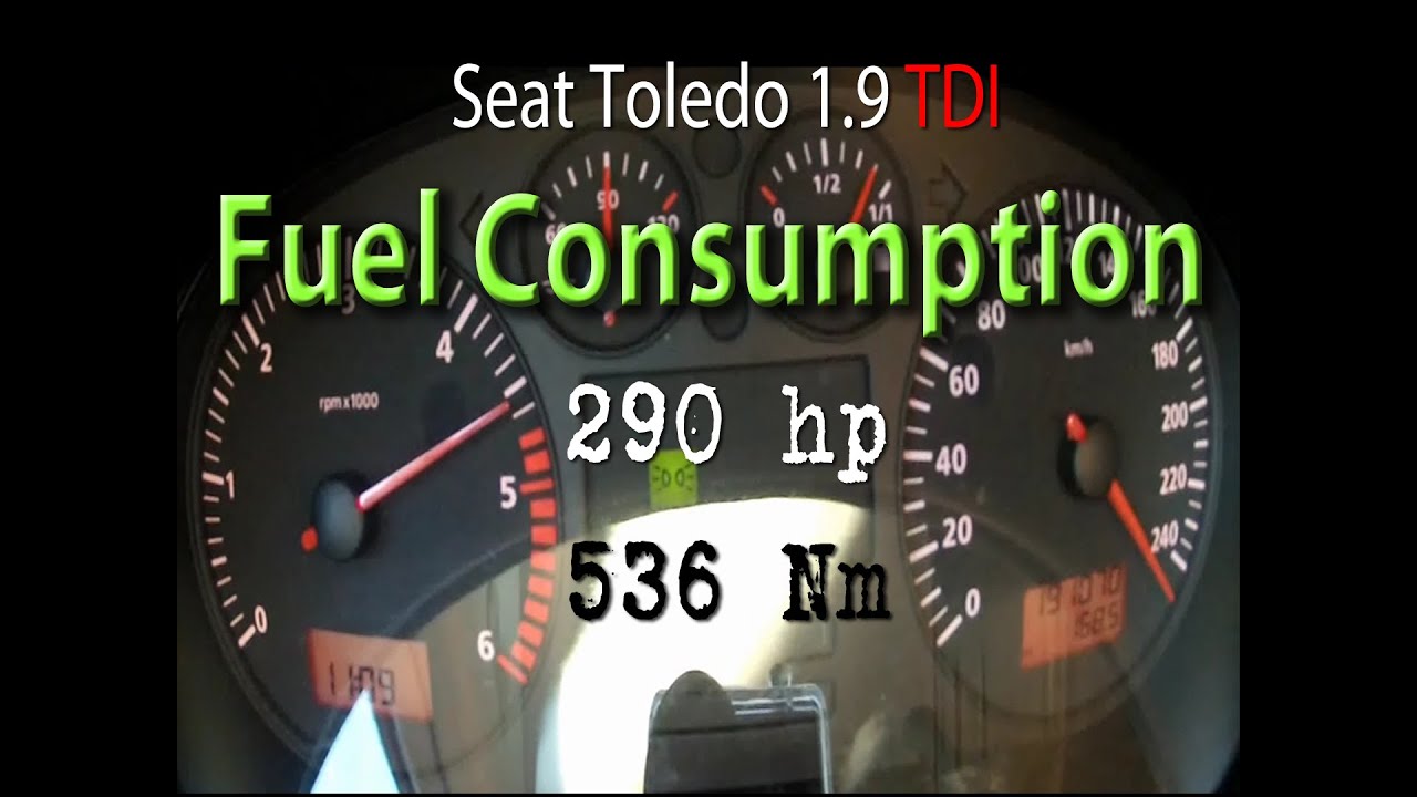 Fuel consumption Seat Toledo 1.9TDI (290hp by JB autoservice)