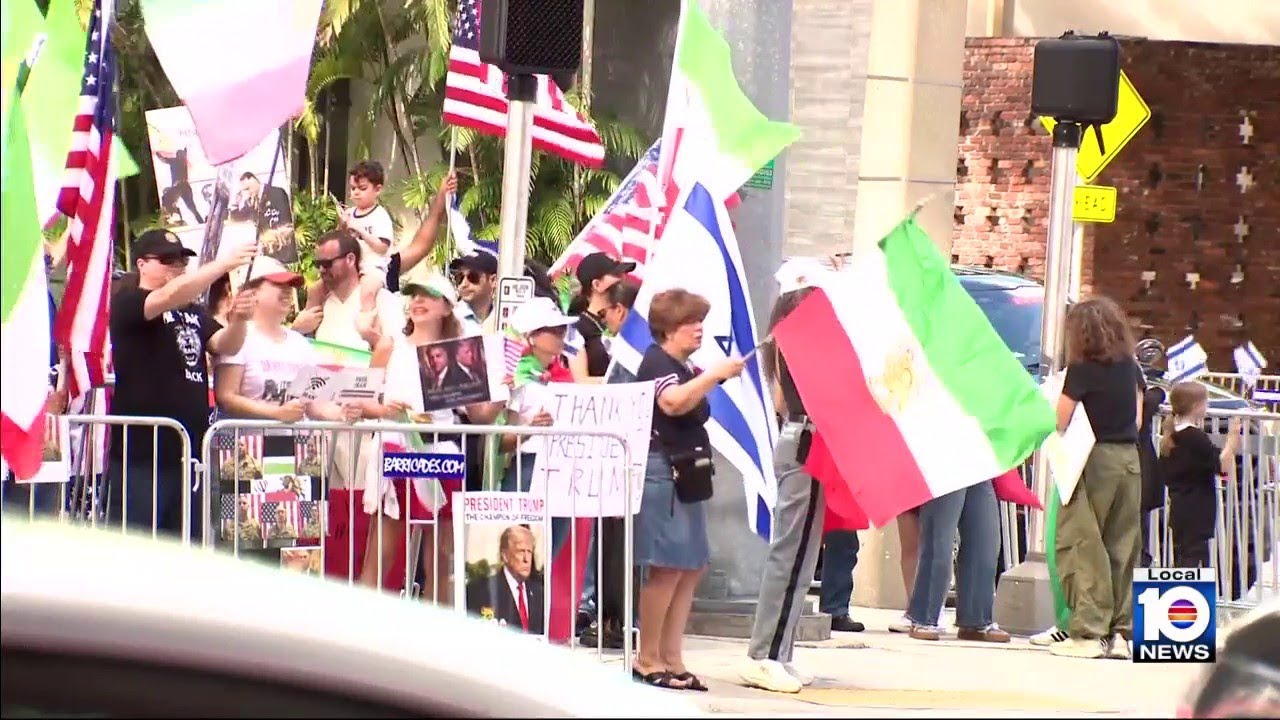 South Florida Iranians rally for Reza Pahlavi amid uncertainty over Iran&rsquo;s leadership