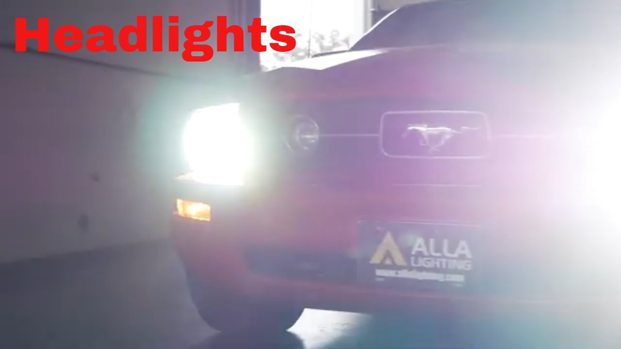 Снять | Установить светодиодную лампу в фарах Ford Mustang 2005-2012 годов выпуска
