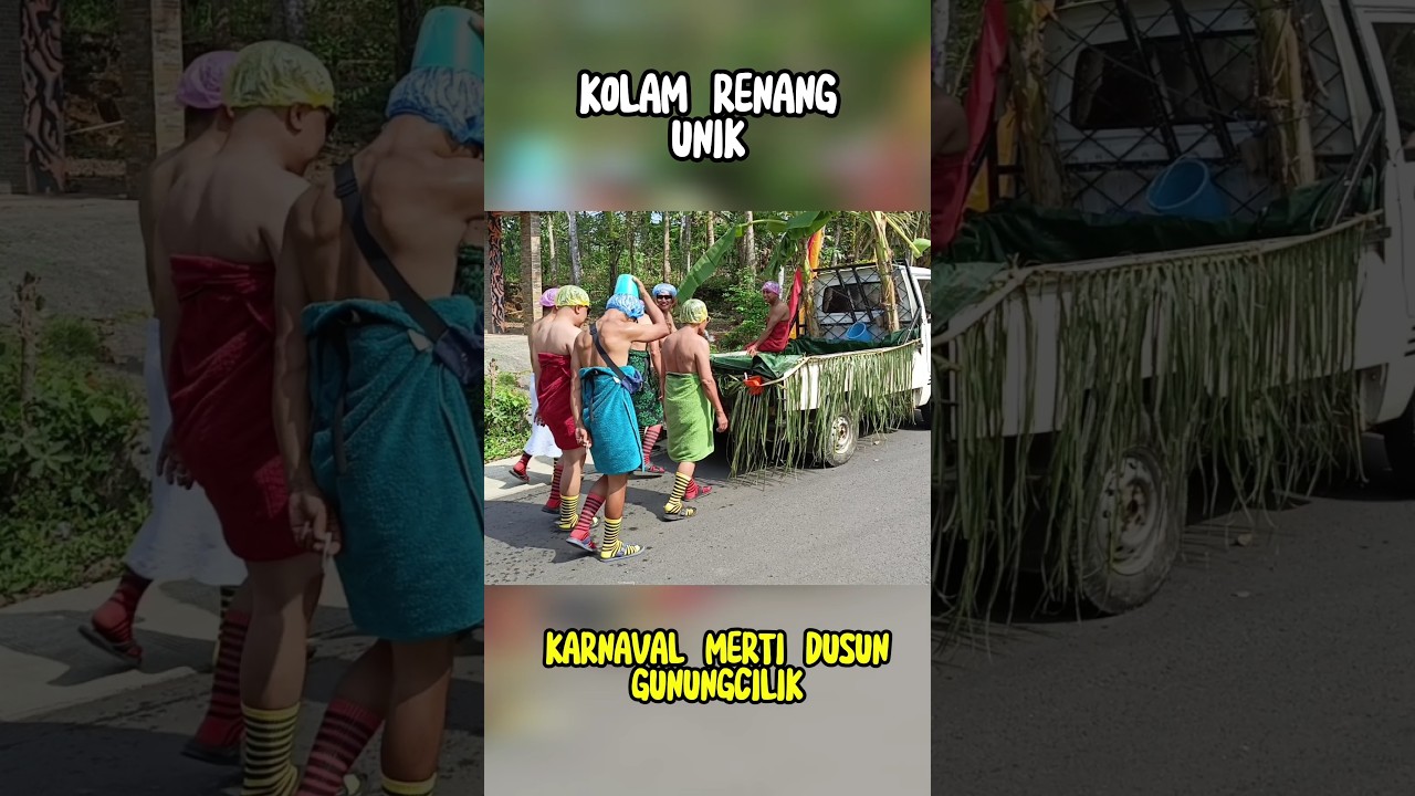 Kolam Renang Kostum Karnaval Unik Di Karnaval Merti Dusun Gunung Cilik 2025