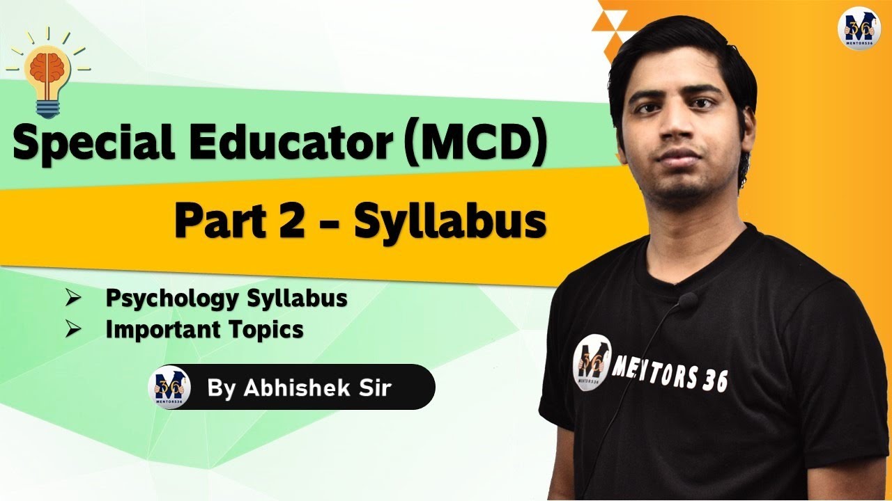 DSSSB Special Education - Part 2 Syllabus | How to Prepare it? by Abhishek Sir