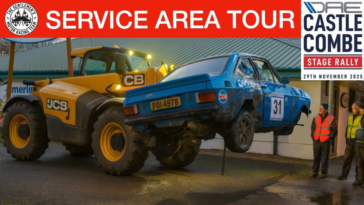 Service area walk Castle Combe Rally