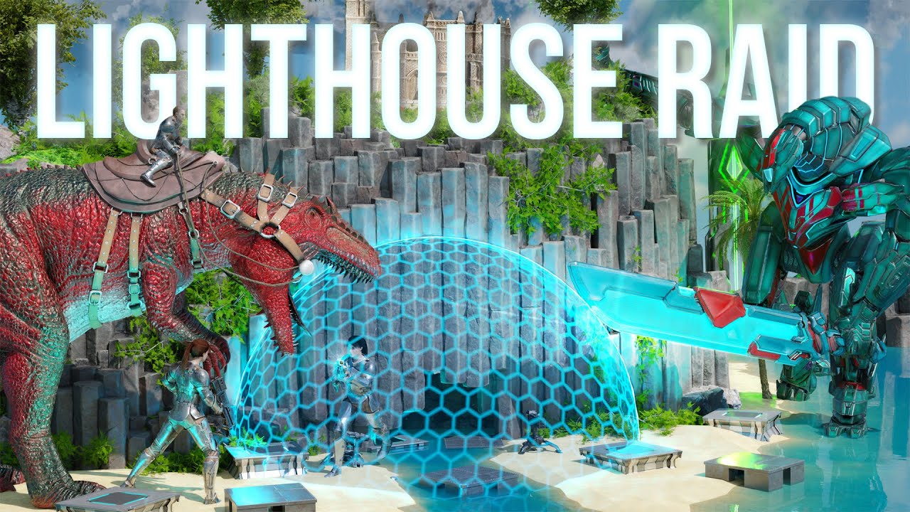 ONLINE Raiding Ragnarok's Lighthouse Cave Day 5! ARK PvP