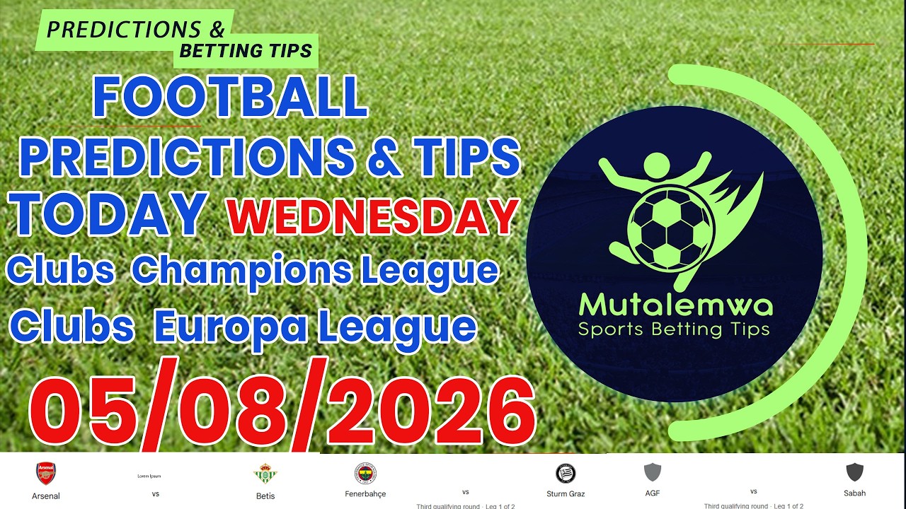 FOOTBALL PREDICTIONS TODAY 05/08/2026 SOCCER PREDICTIONS| BETTING TIPS, #betting@sports betting tips
