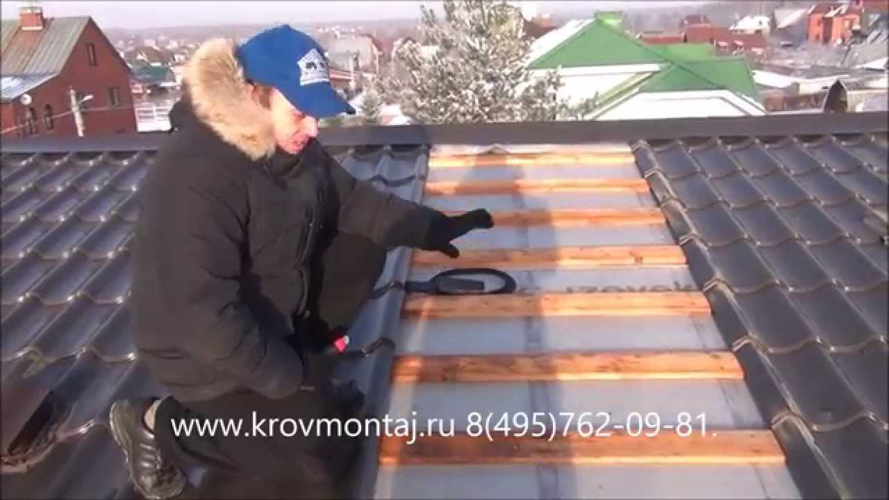 Конденсат на кровле + неправильная пароизоляция. Ремонт кровли от Кровмонтаж. (Часть№