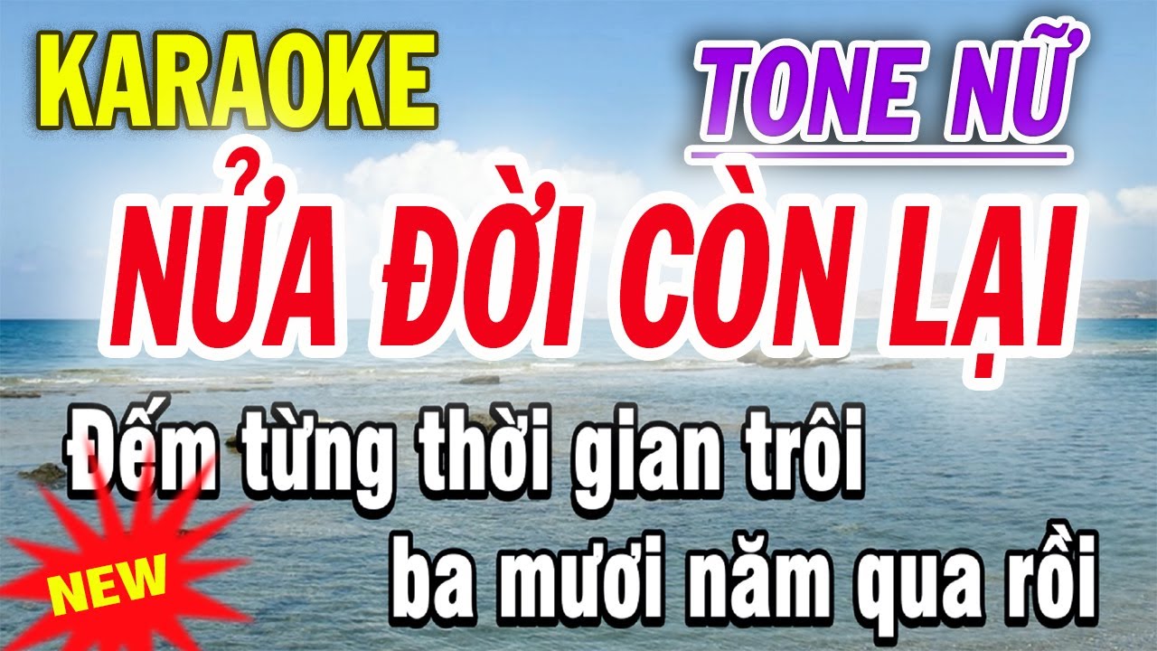 Nửa Đời Còn Lại Karaoke Tone Nữ - ST CNS Sơn Hạ