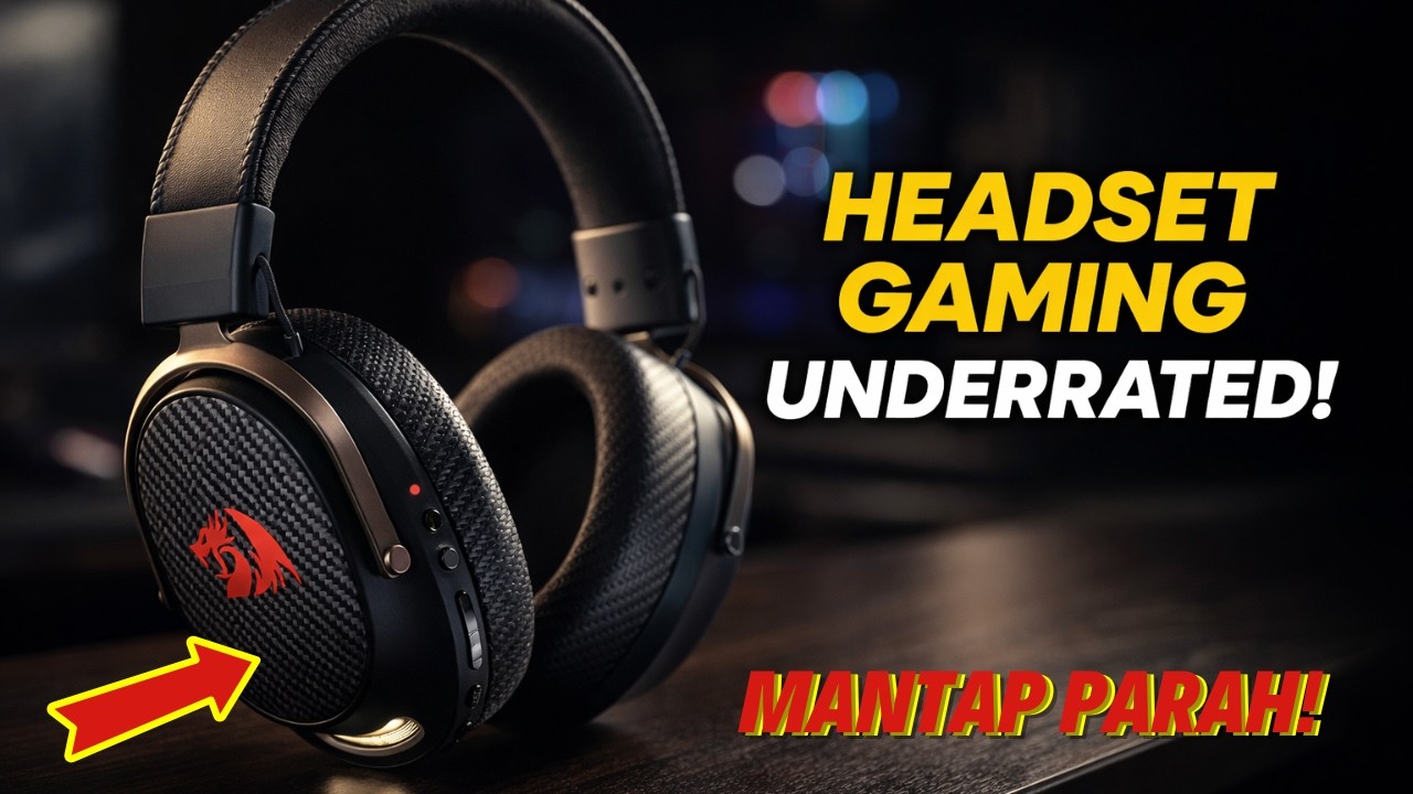 Rekomendasi HEADSET GAMING WIRELESS Murah Terbaik 2026? Redragon H858 Review!