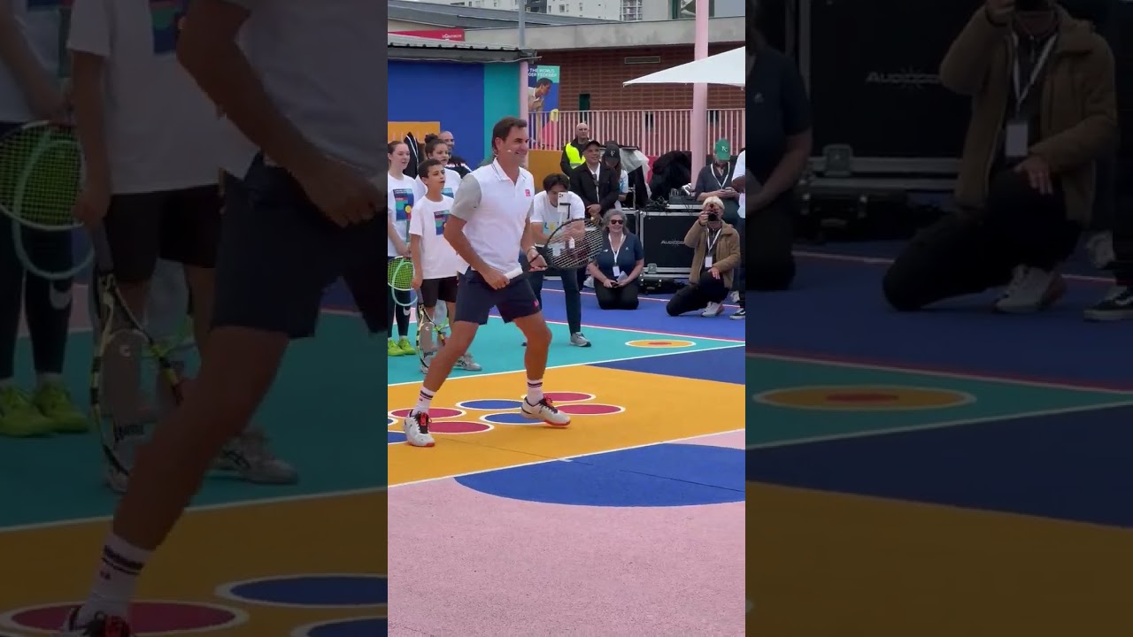 Roger Federer jugando tenis. &iexcl;Qu&eacute; placer verlo con una raqueta en mano!