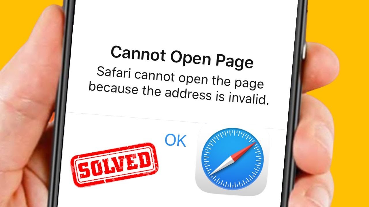 How to Fix Safari Cannot Open The Page Because The Address is Invalid | iPhone | iPad| iOS 16 | 2023