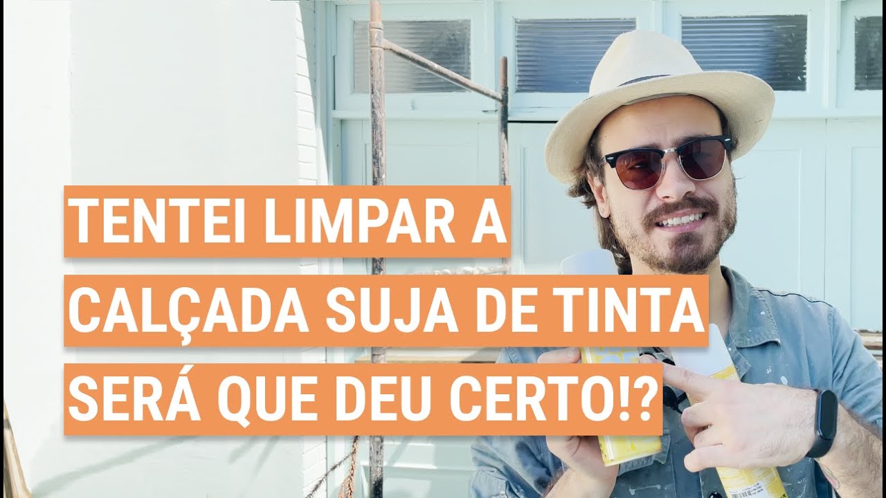 Tentando limpar a calçada suja de tinta | diário de obra Ep.25 | De Apê Novo