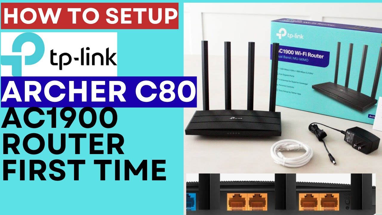 Вход и настройка двухдиапазонного беспроводного маршрутизатора TP-Link Archer C80 AC1900 для перв...