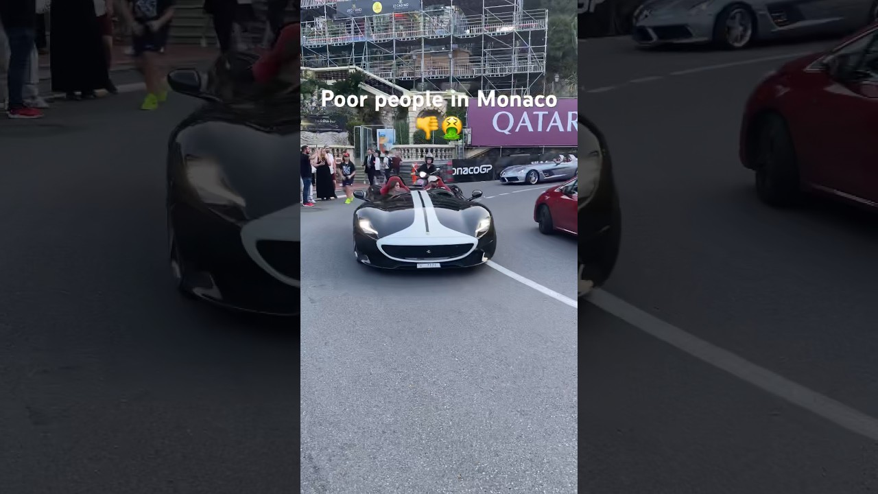 Billionaire vs poor #lifestyle #supercars #carspotting #car #luxury #funny #hypercar #monaco
