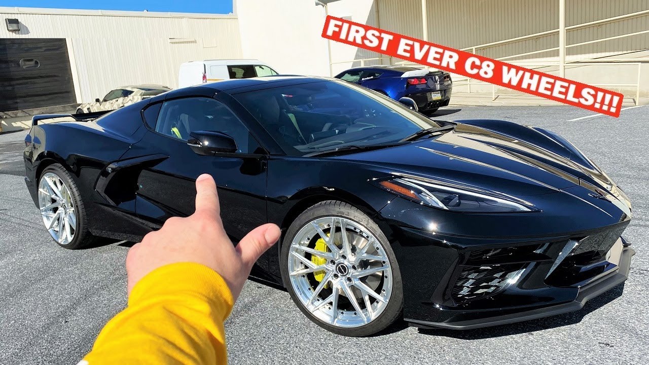 FIRST EVER C8 CORVETTE ON CUSTOM 21 INCH WHEELS!!! *LOOKS PERFECT!*
