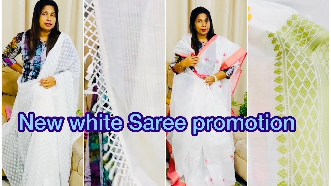 New white Saree promotion ￼18 June 2024