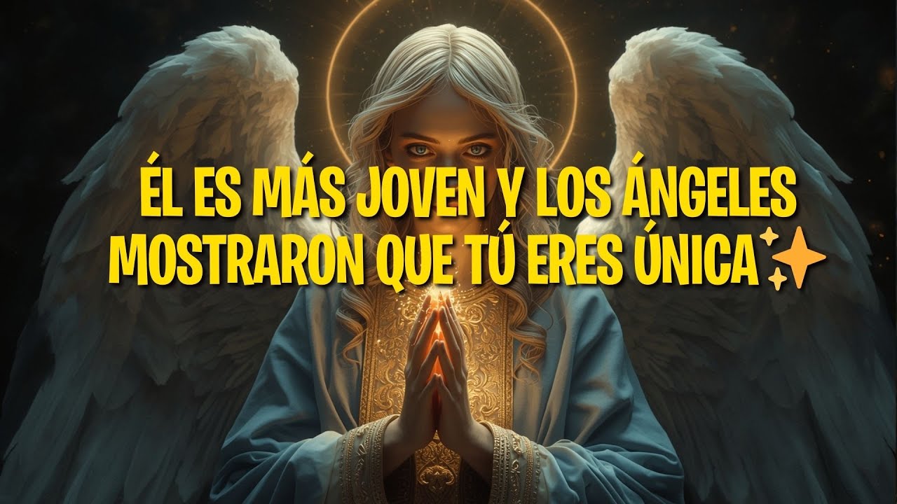 Él es más joven y los ángeles mostraron que tú eres única!!