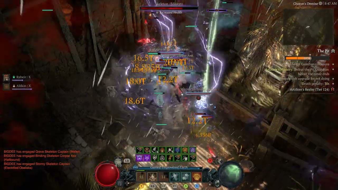 Diablo 4 - Season 10 - Pit 124 - Druid - BIGDEE