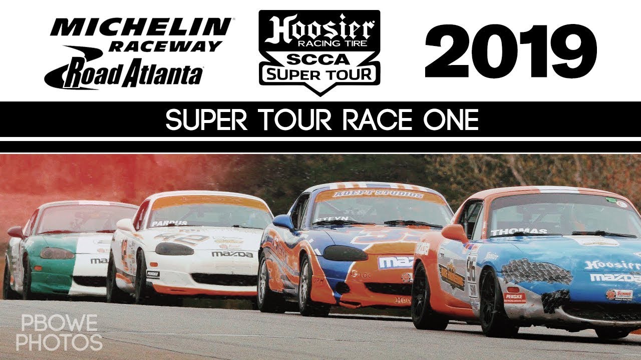 2019 ROAD ATLANTA Super Tour | Race 1 | SCCA Spec Miata