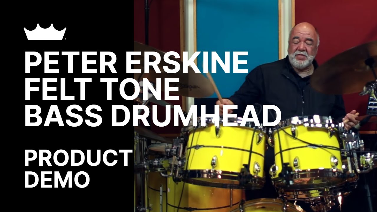 Peter Erskine: Felt Tone Bass Drumhead - Product Demo | Remo