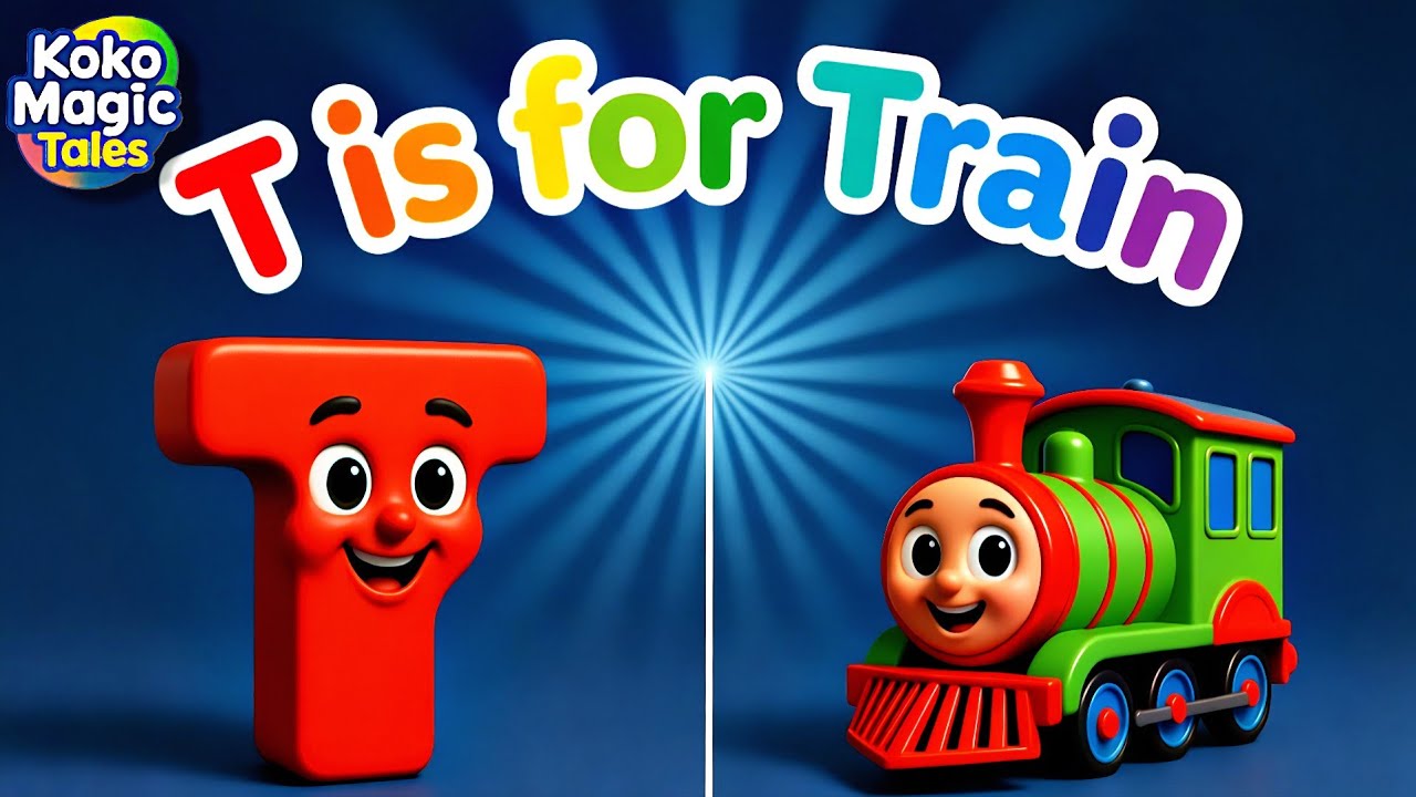 Choo Choo ABC: Learn The ABC Phonic Song with Trains | ABC Songs, Nursery Rhymes, Kids Song